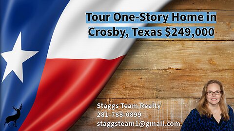 Crosby TX Home for Sale 3 Bed / 2 Bath $249k