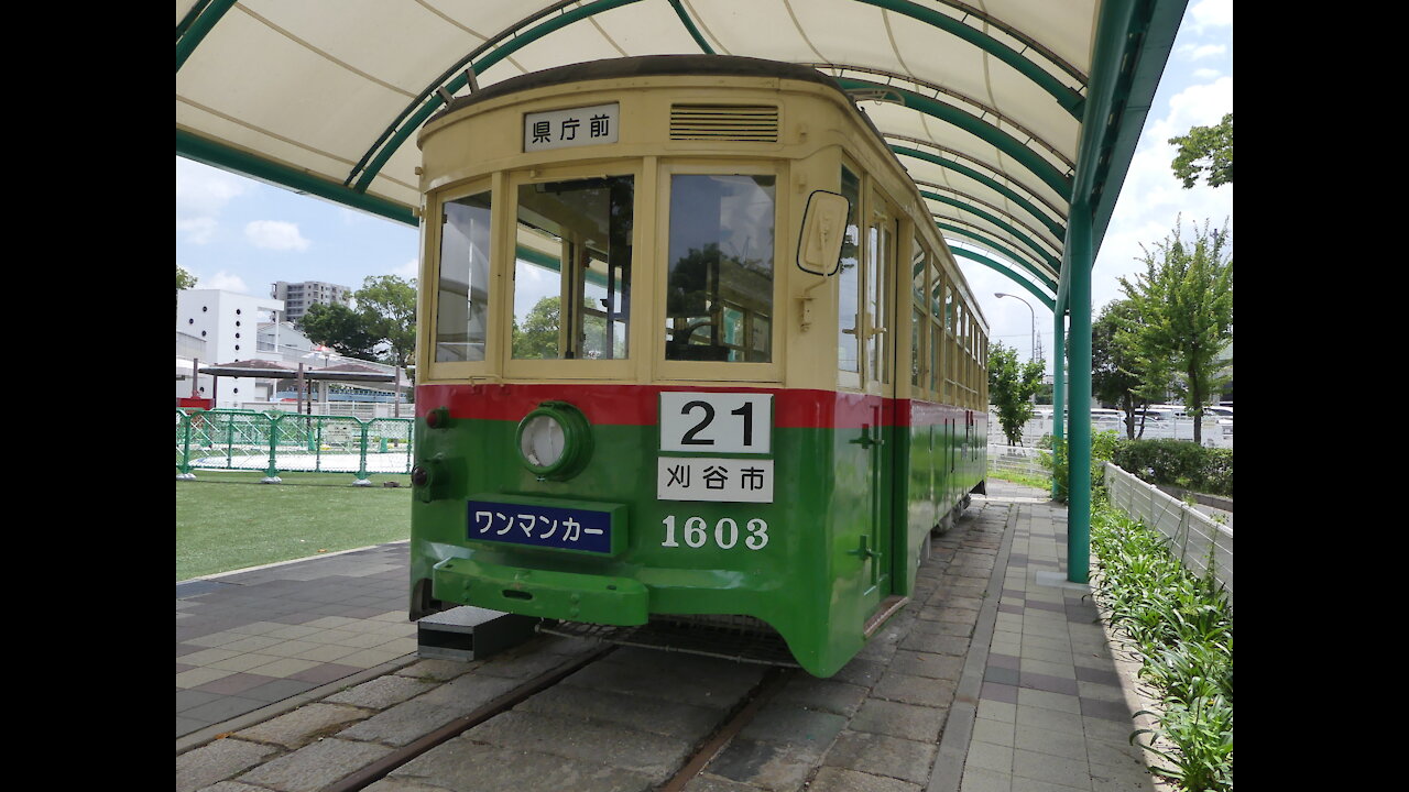 Old tram retired and on display