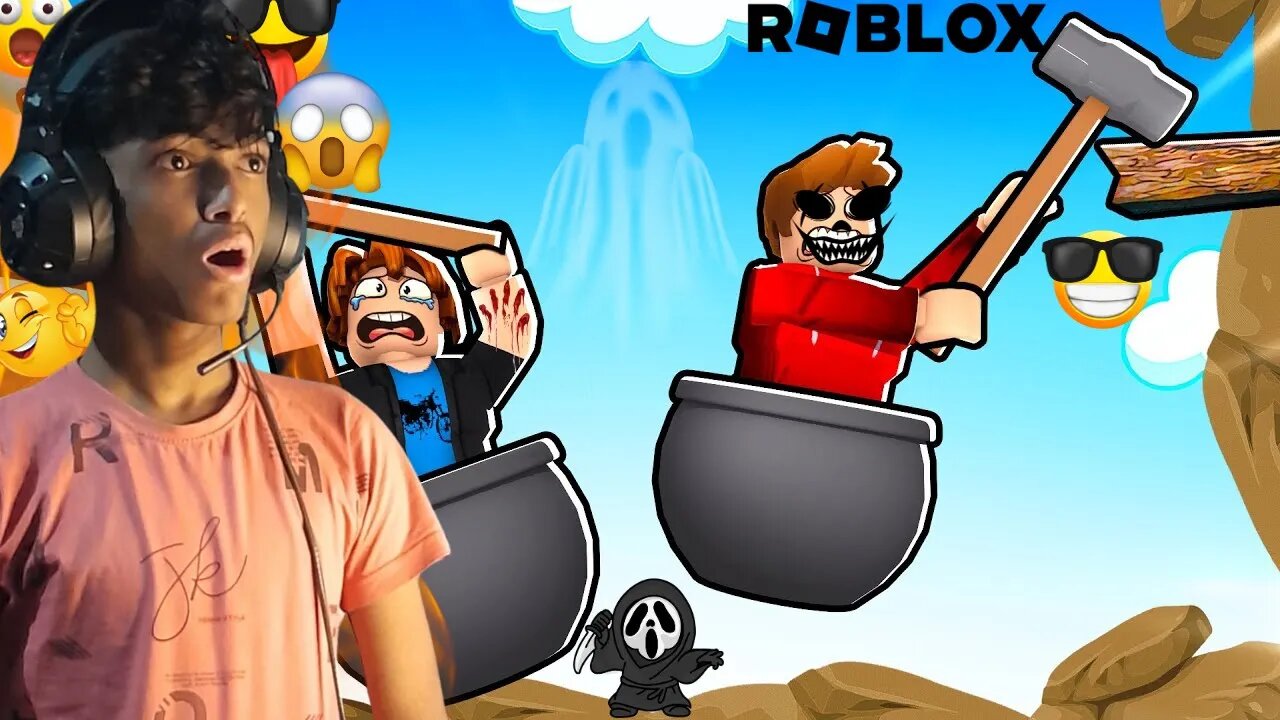 CAN I COMPLETE THIS GAME ?? | ROBLOX GETTING OVER IT GAMEPLAY 🤬#1 | Bs Gaming Live