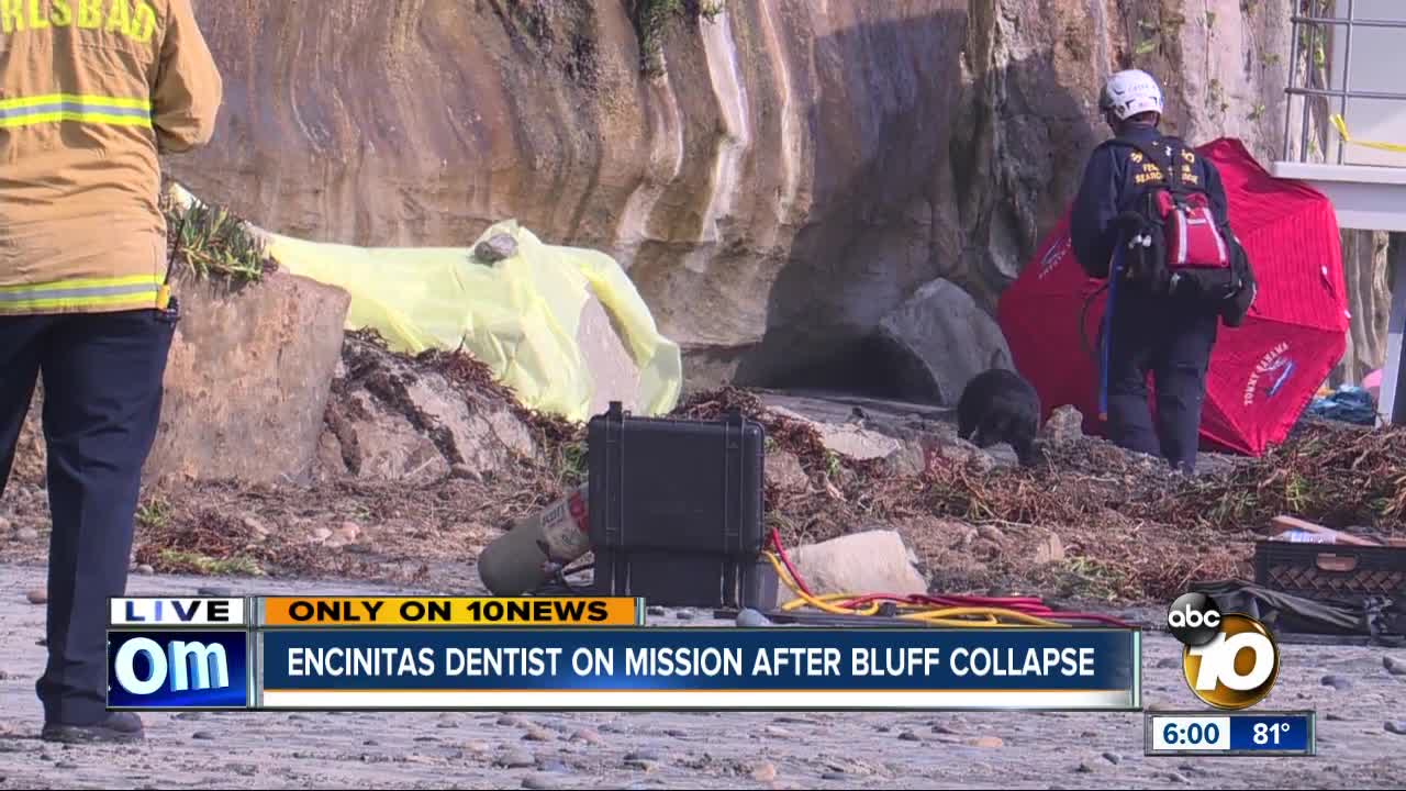 Husband of bluff collapse victim has mission