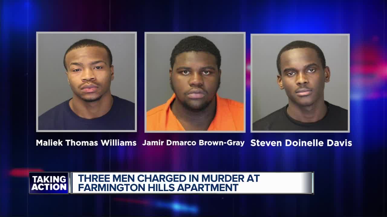 Three suspects arrested in Farmington Hills apartment complex shooting