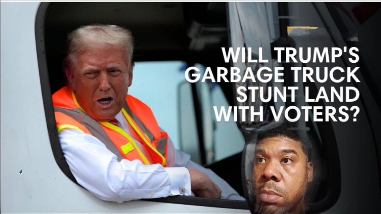 Trump TROLLS Biden in GARBAGE Truck | SUPPORERS ARE NOT GARBAGE