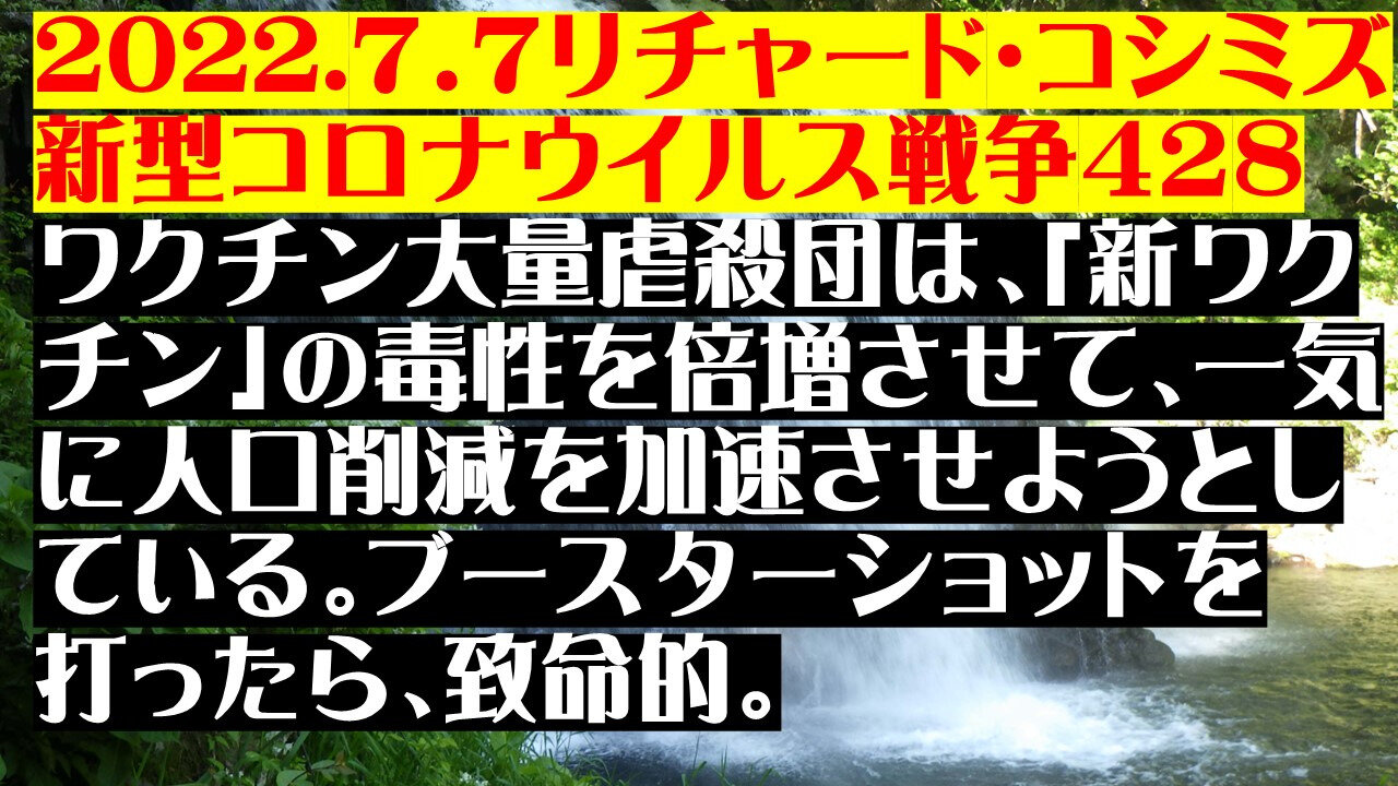 2022.07.07 リチャード・コシミズ新型コロナウイルス戦争428