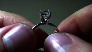 Making a $20 engagement ring for millennials with white sapphire in silver setting