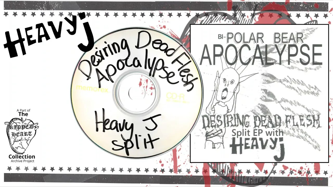 Desiring Dead Flesh/Heavy J 💿 Bi-Polar Bear Apocalypse Split CD. Bay City Old School Punk.