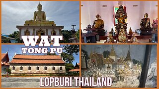 Wat Tong Pu in Lopburi Thailand - Restored Ancient Temple - 2024