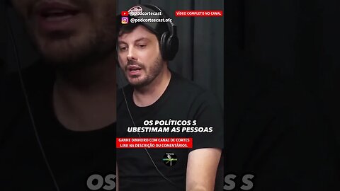 DANILO GENTILI SOBRE OS POLÍTICOS #shorts #danilogentilli #danilogentili #políticos #bolha