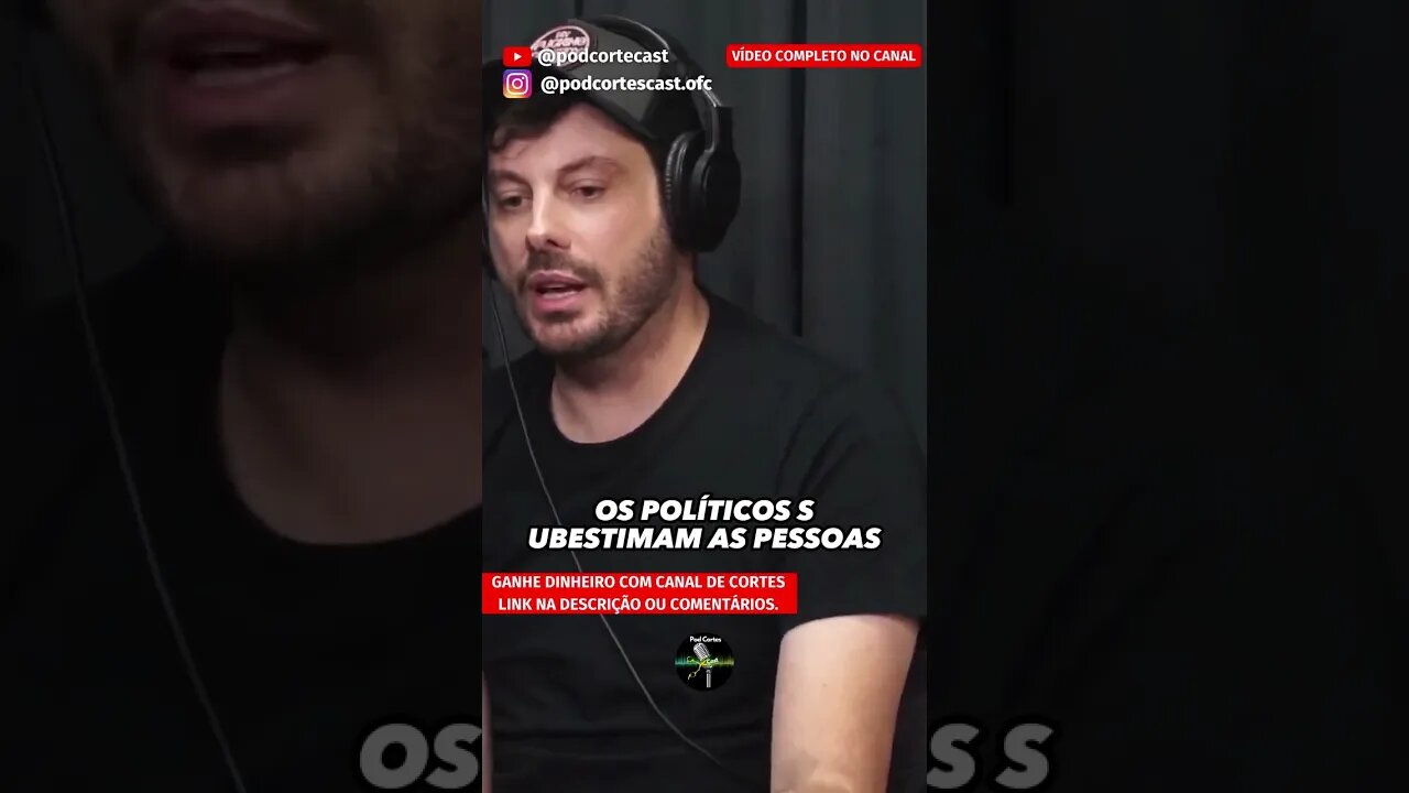 DANILO GENTILI SOBRE OS POLÍTICOS #shorts #danilogentilli #danilogentili #políticos #bolha
