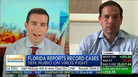 Rubio joins CNBC Squawk Box to Talk China Sanctions, COVID-19 Cases in Florida, & Pandemic Response