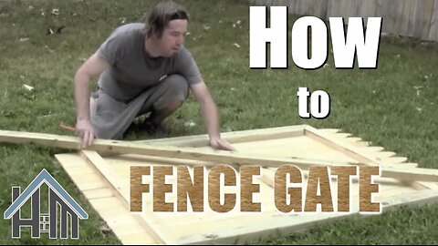 How to build a fence gate, install a gate, privacy fence. Easy! Home Mender.