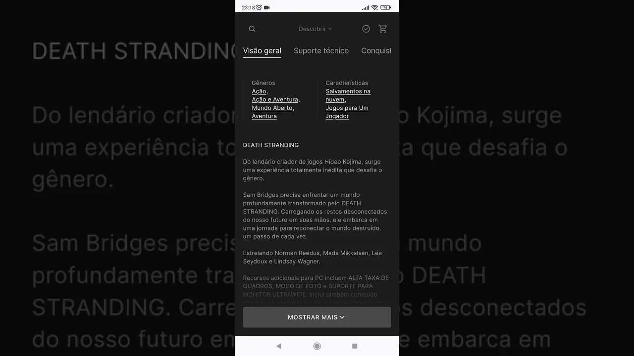 CORRA - Death Stranding - Jogo Grátis