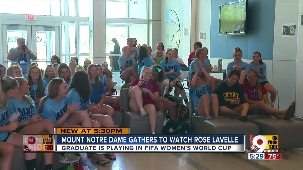 Mount Notre Dame cheers grad Rose Lavelle in Women's World Cup