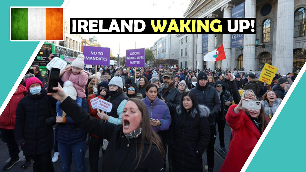 Dublin IRELAND Waking Up! Anti Vaccine Mandate Passport Protest 27th Nov 2021 / Hugo Talks #lockdown