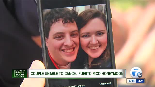 Couple trying to cancel Puerto Rico honeymoon