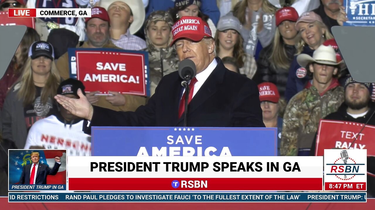 FULL RALLY: President Donald Trump Rally in Commerce, GA 3/26/22