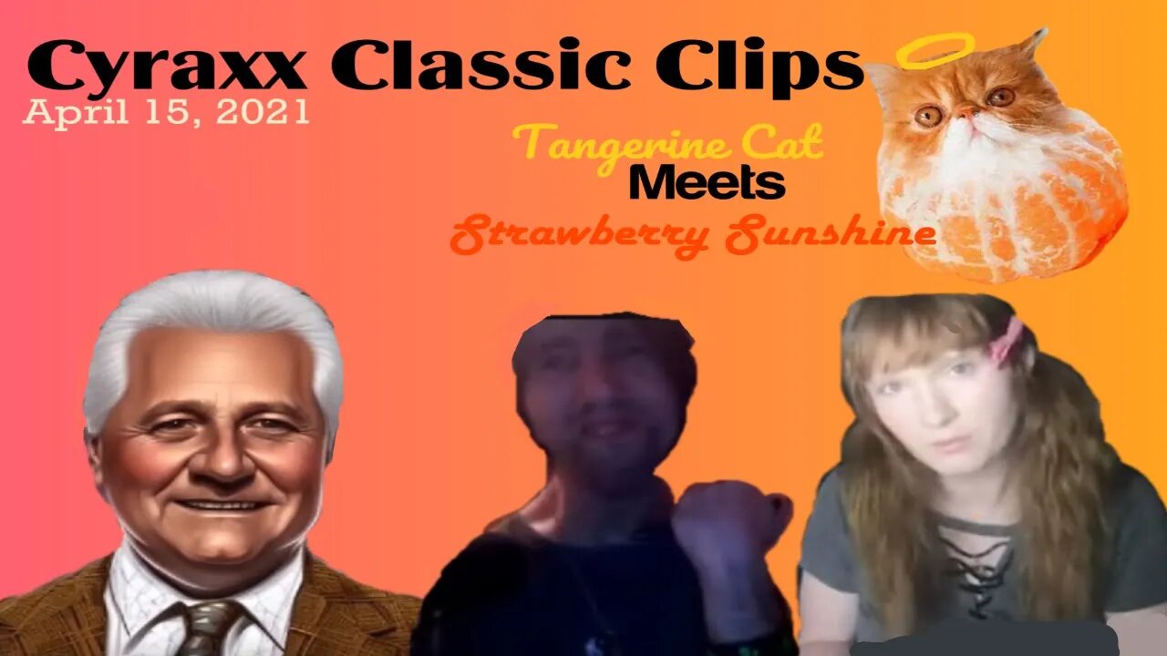 Cyraxx Classic Clips - Tangerine Cat Meets Strawberry Sunshine