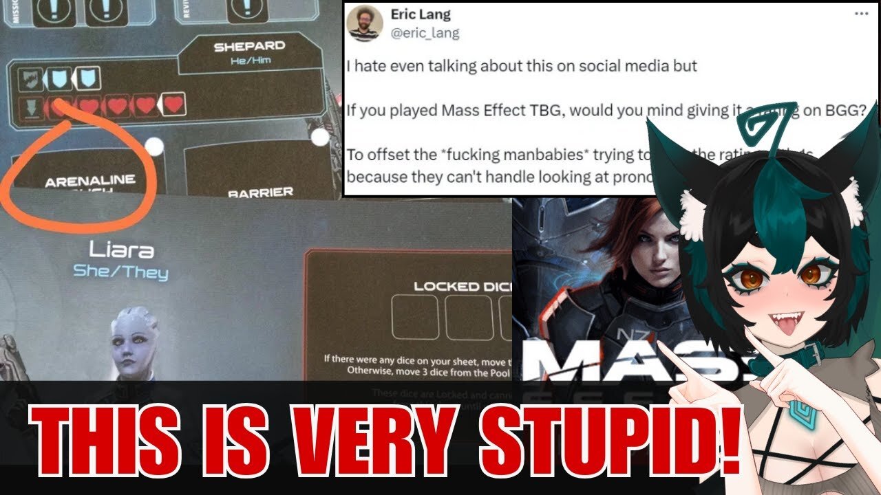 Mass Effect Board Game Director Calls YOU "F*cking Manbabies" / Reaction