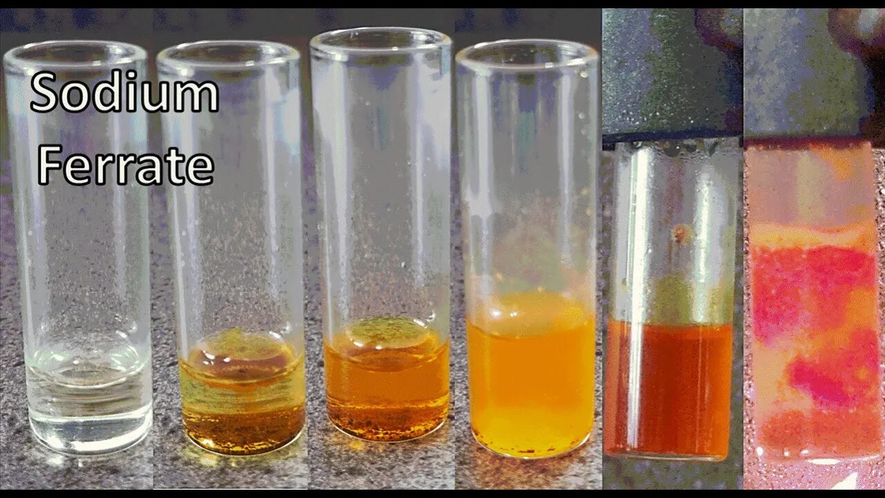 Attempt at Making Rare Ferrate ion in Solution from Iron Chloride (FeCl3)