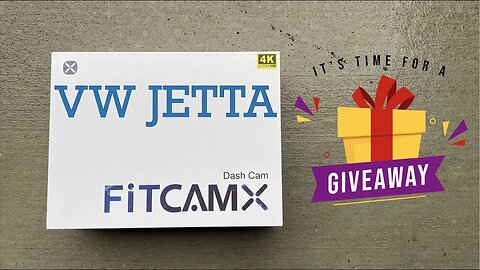 GIVEAWAY $169 value Vagabond Builds - Dash Camera for VW from FITCAMX