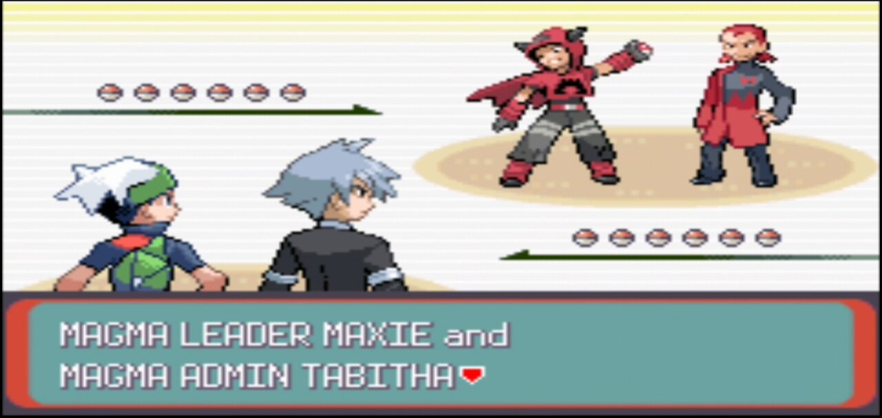 Pokemon Emerald - Team Battle: Me & Steven vs Maxie & Tabitha