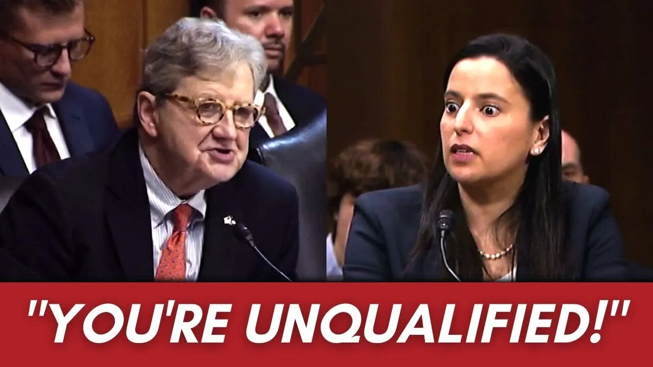Senator Kennedy tells Biden nominee that she's "unqualified" TO HER FACE