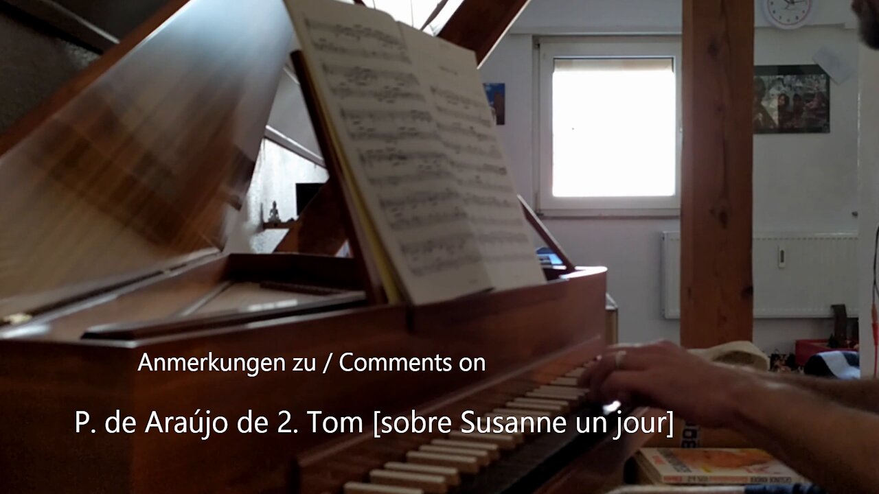 Comments on P. de Araújo de 2. Tom [sobre Susanne un jour]