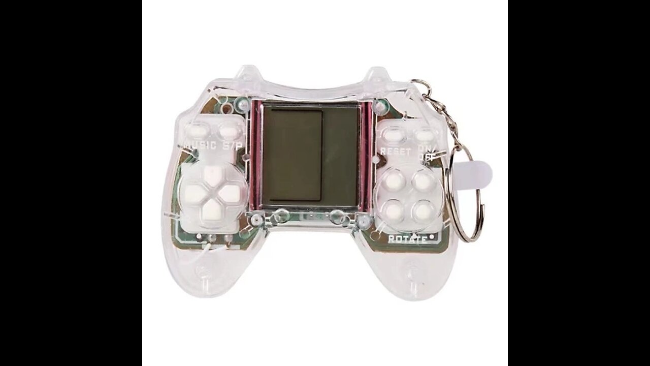 Mini Handheld Nostalgic Tetris Game Machine Game Console Keychain Puzzle Toy Gift