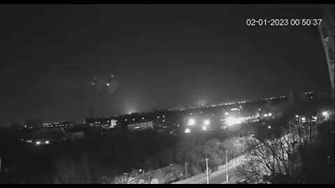 Kiev's air Defence trying to shoot down Iranian Geran drones on January 2nd