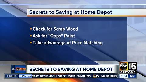 Secrets to saving at The Home Depot