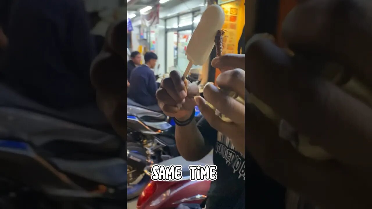 He Ate A Bug With Ice cream!