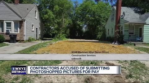 Contractors accused of submitting photoshopped pictures for pay