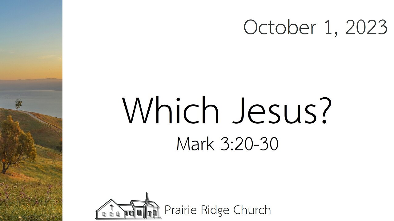 Which Jesus - Mark 3:20-30