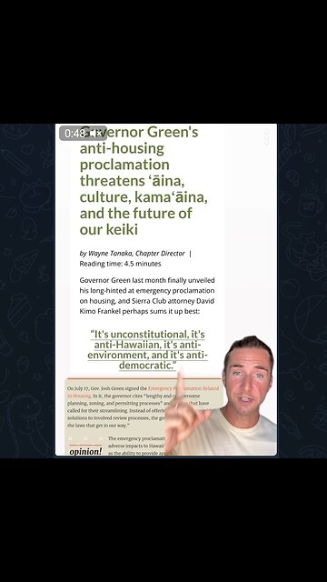 More on Maui: Looks like a NWO Land Grab. New Maui Rezoning Law is a Land Grab