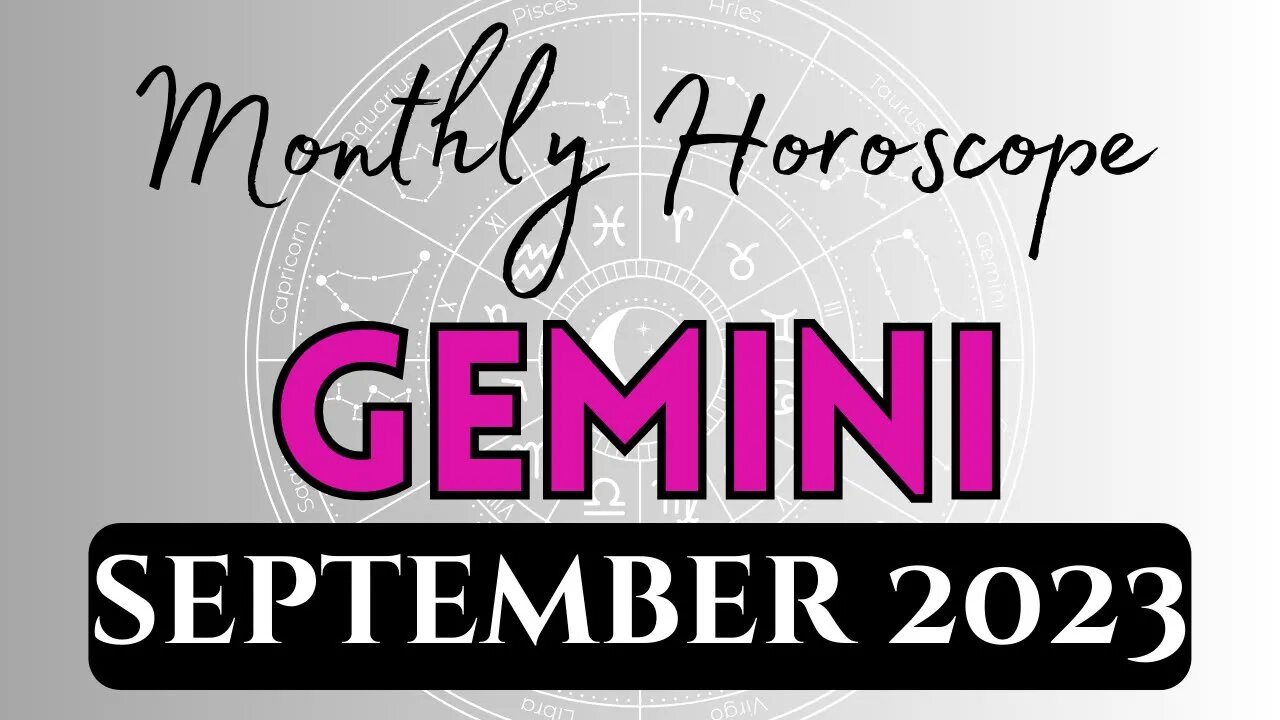 GEMINI Monthly Horoscope SEPTEMBER 2023 #gemini #astrology #horoscope #september #2023