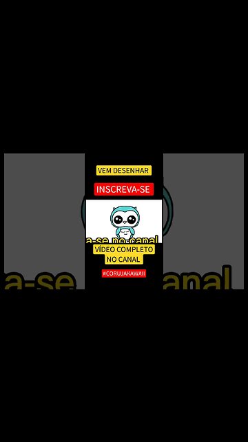 COMO DESENHAR CORUJA KAWAII FÁCIL #desenho #shorts #desenhofacil #desenholivre #desenhofofo