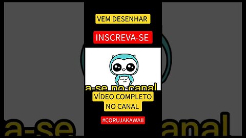 COMO DESENHAR CORUJA KAWAII FÁCIL #desenho #shorts #desenhofacil #desenholivre #desenhofofo