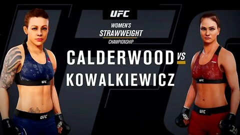 EA Sports UFC 3 Gameplay Karolina Kowalkiewicz vs Joanne Calderwood