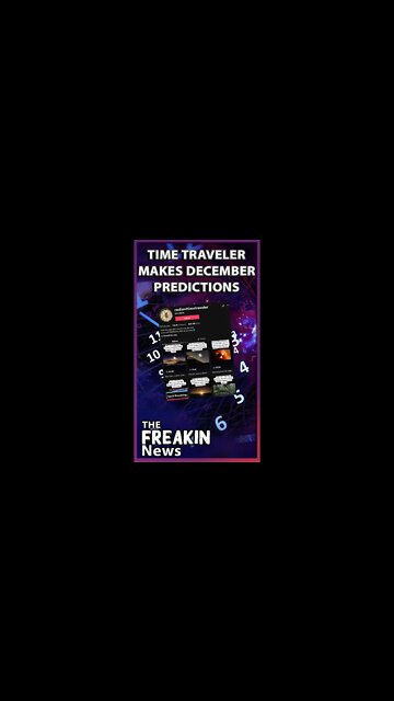 TikTok Time Traveler Eno Alaric Makes Four Major Predictions For December #shorts