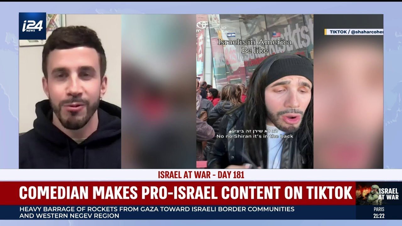 Comedian makes pro-Israel content on TikTok