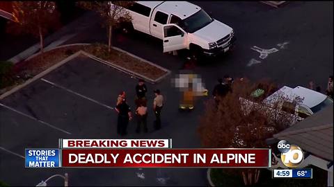 Pedestrian hit, killed in Alpine