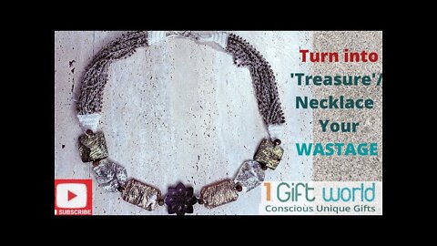 How to make this Unique 'THE MANDALA' Necklace by using WASTAGE