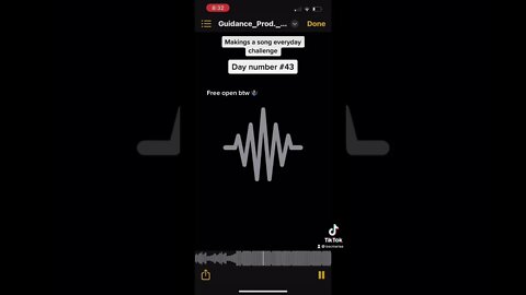 Making a song everyday challenge. Day number 43 “Guidance Freestyle (Prod. @durbas_) #shorts