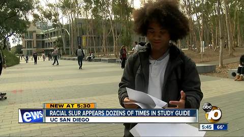 Offensive word added to UCSD study guide