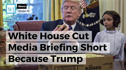 White House Cut Media Briefing Short Because Trump Invited Reporters' Kids Into Oval Office