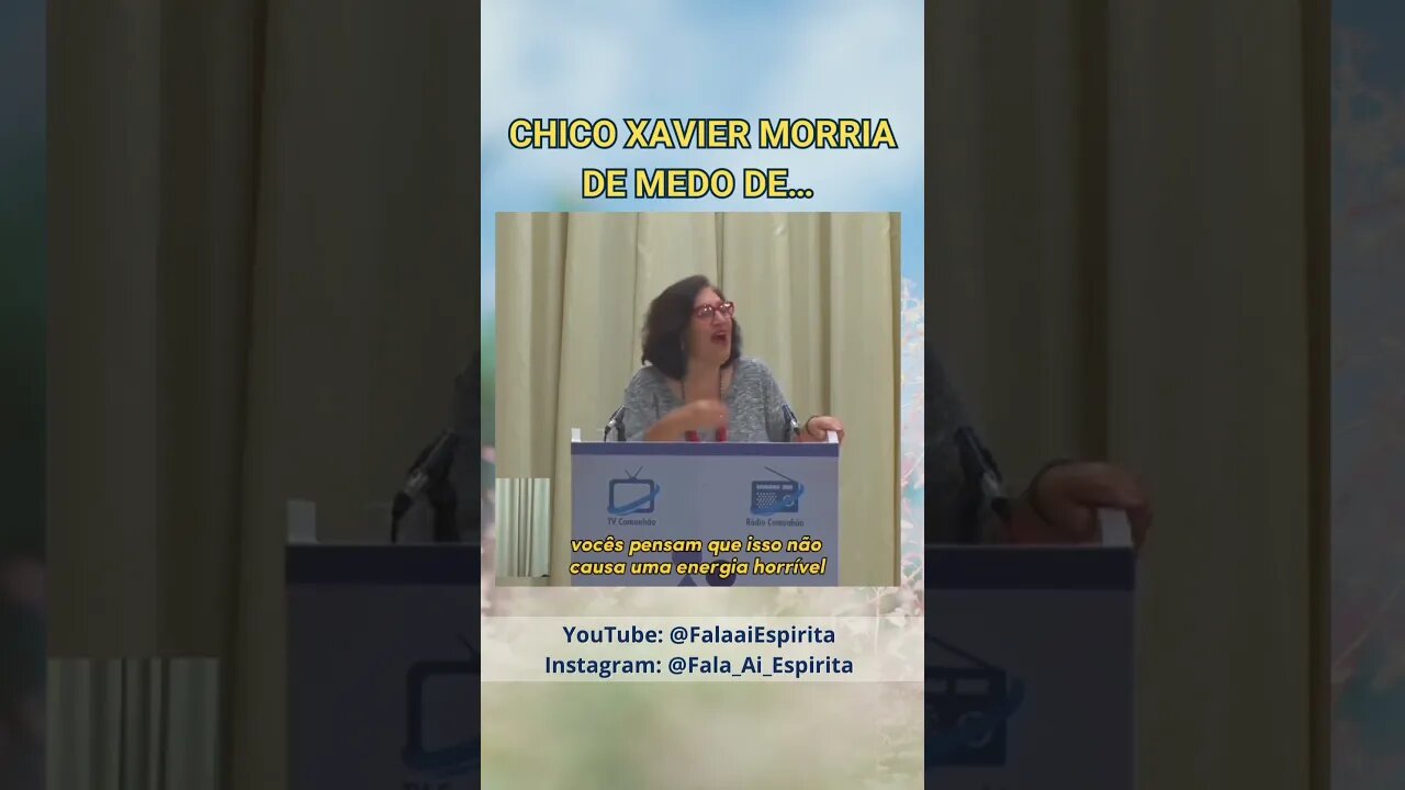 O Medo de Chico Xavier! Saiba porque e como não ter isso em sua vida ! #espiritismo #falaaíespirita
