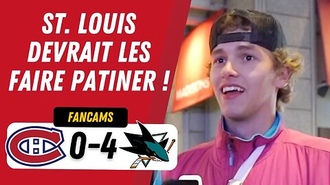 St. LOUIS DEVRAIT LES FAIRE PATINER ! | MTL 0-4 SJS | FANCAM