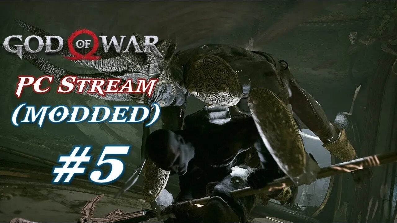God of War (Modded PC) with Darth Kratos AND Mjolnir!!! | Stream #5