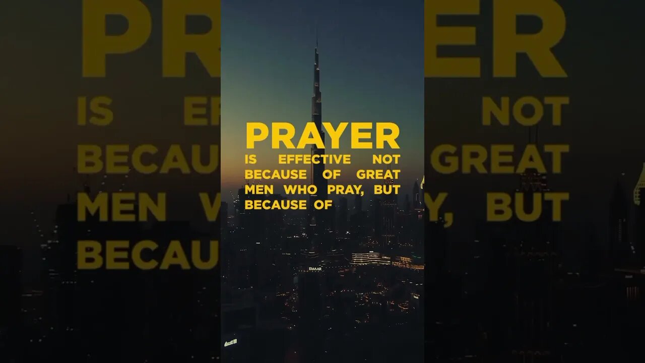 The Effectiveness of Prayer