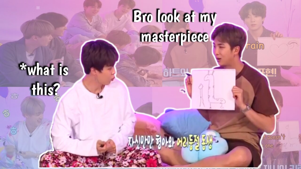 BTS playing Guess my drawing game 😂🤣 - try not to laugh 😂