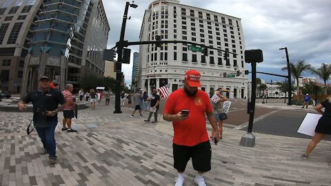 Anti mandatory vaccine rally Orlando Florida